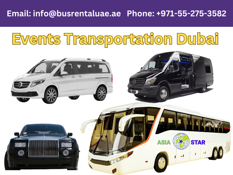 events transportation in Dubai