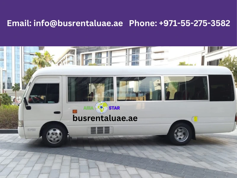 toyota coaster bus rental Dubai